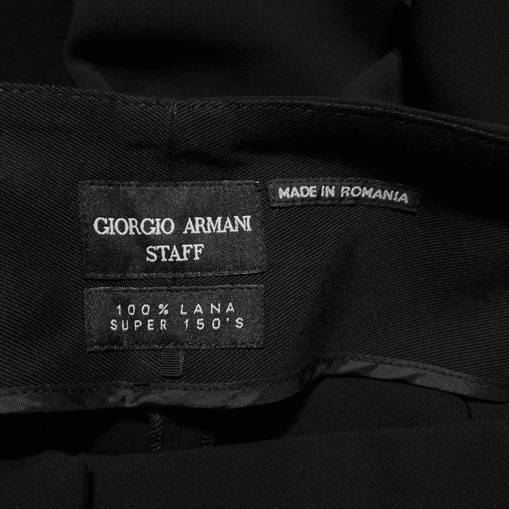NEW Giorgio Armani Women's Black Super 150's Wool Pleated Pants IT 40 US 38/8 - Picture 6 of 12